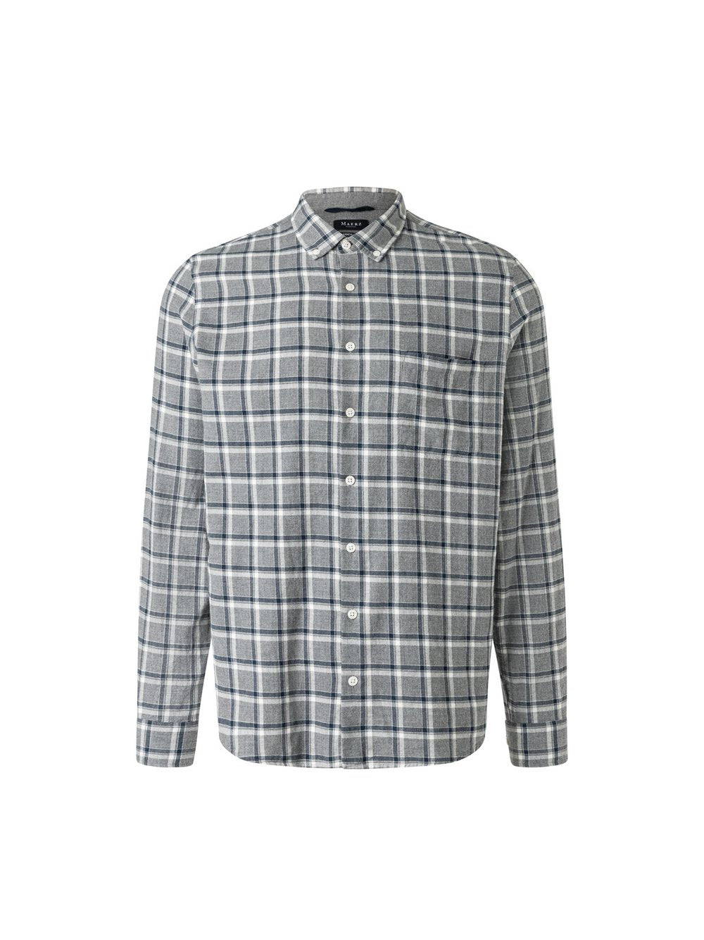 MAERZ Hemd Herren Regular Fit Baumwolle kariert