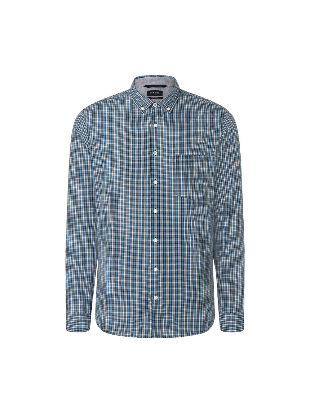 MAERZ Businesshemd Herren Regular Fit Baumwolle kariert