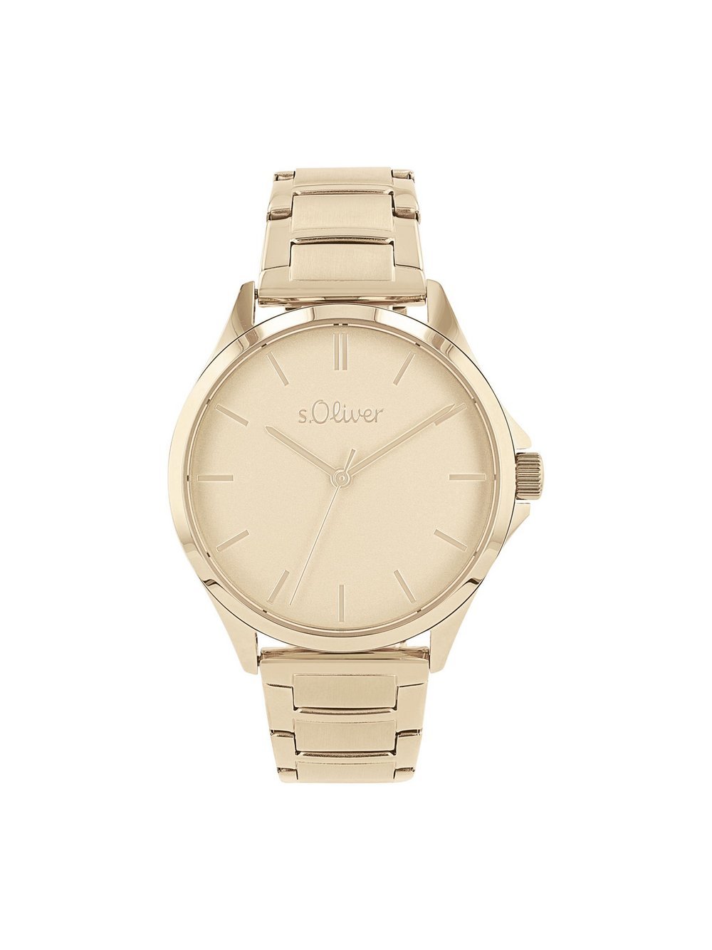 s.Oliver Quarzuhr Herren Leder