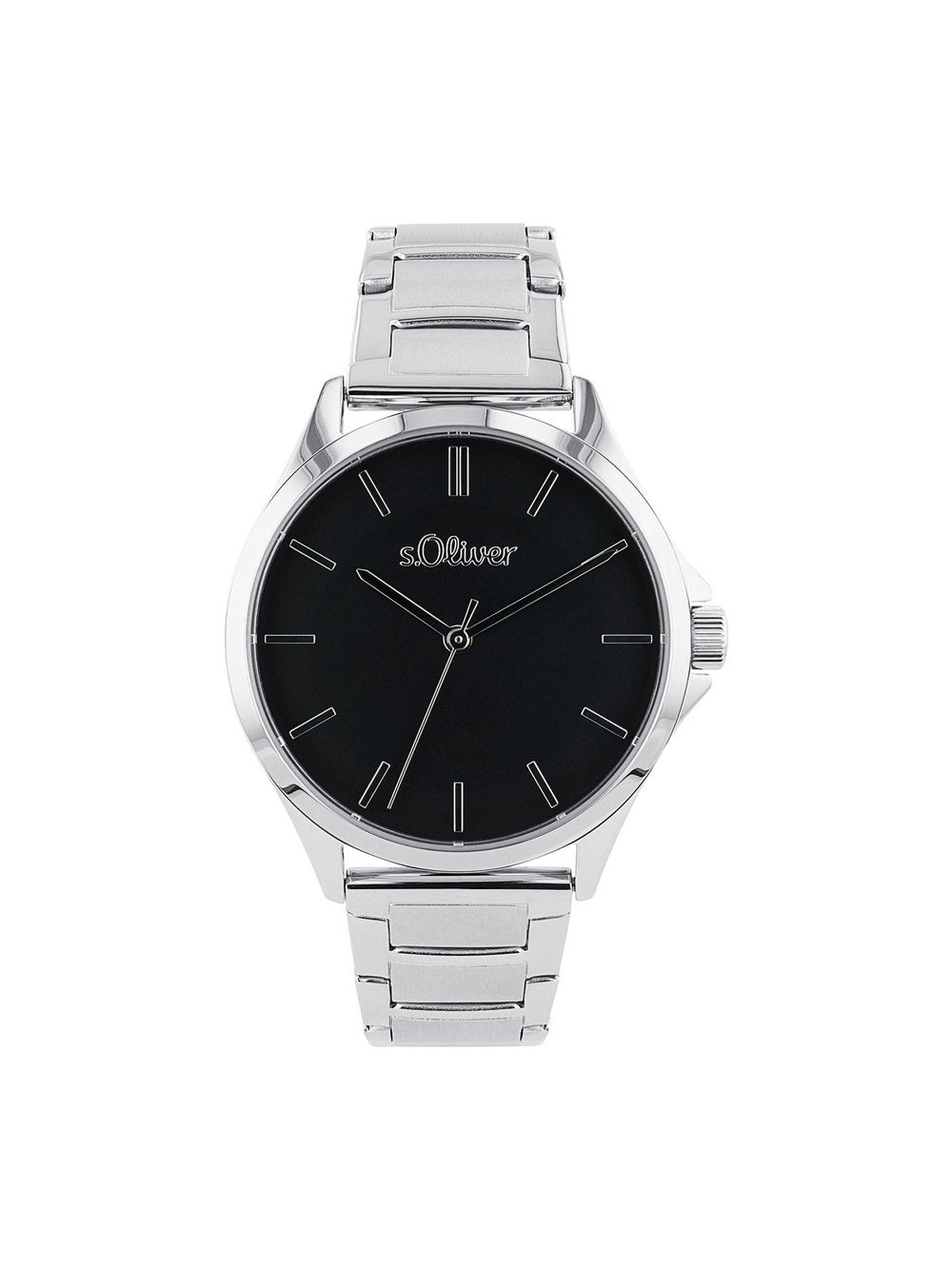 s.Oliver Quarzuhr Herren Leder
