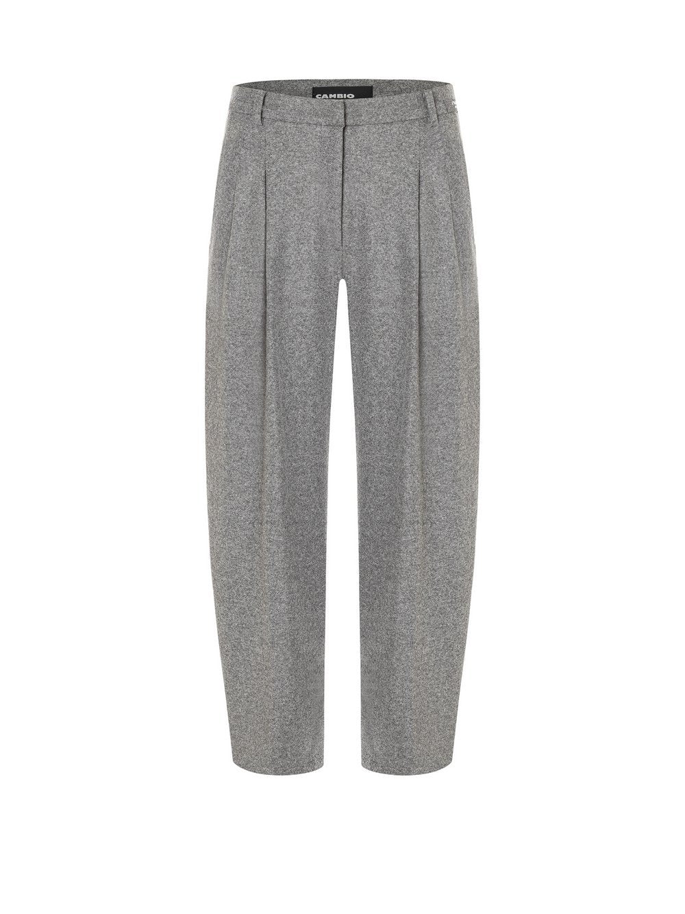 Cambio Bundfaltenhose mit Woll-Anteil Damen meliert