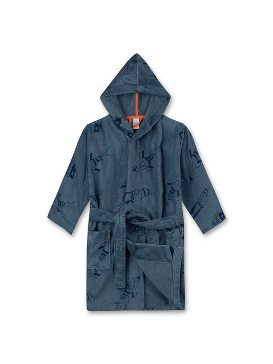 Sanetta Bademantel Jungen Baumwolle bedruckt