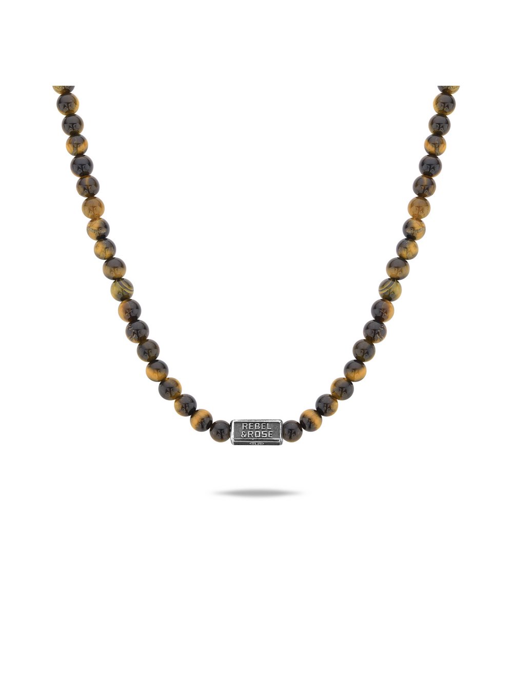 Rebel & Rose Halskette Damen Leder gemustert