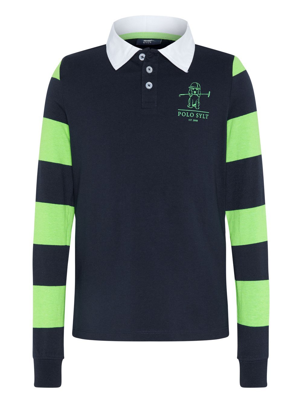 Polo Sylt Longsleeve Jungen Baumwolle gestreift