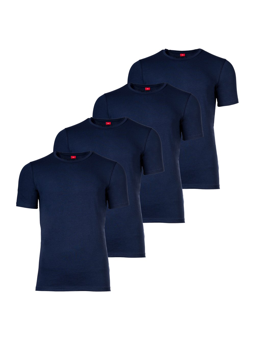s.Oliver T-Shirt 4er Pack Herren Baumwolle