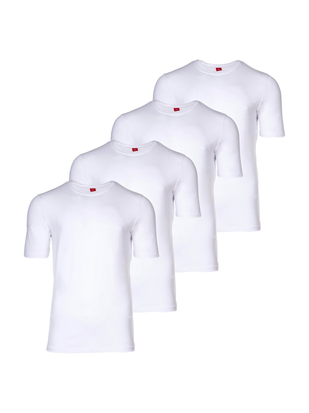 s.Oliver T-Shirt 4er Pack Herren Baumwolle