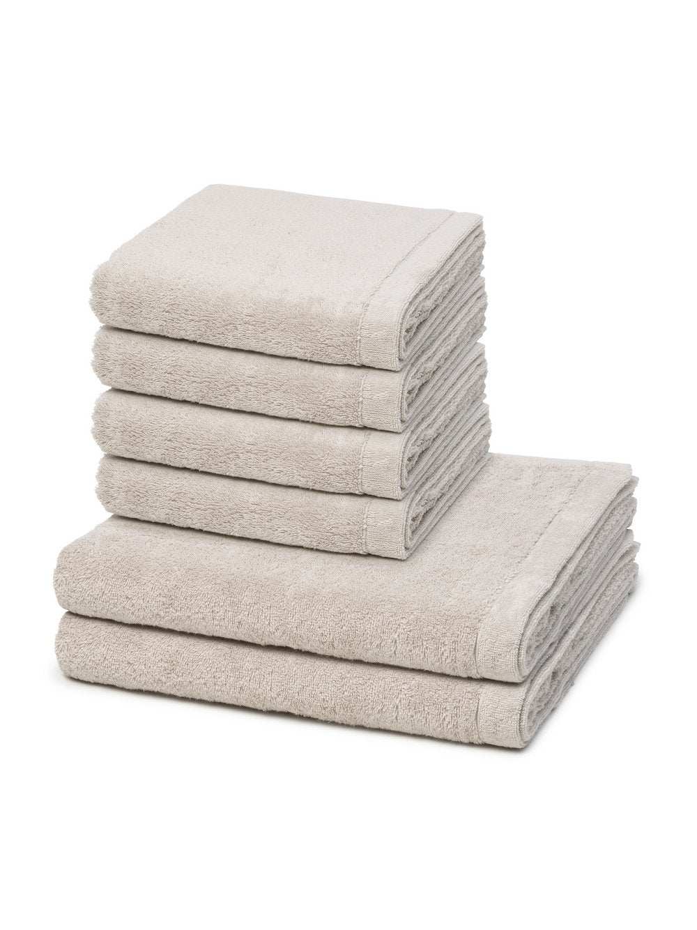 Cawö Handtuchset 6-teilig Damen Baumwolle