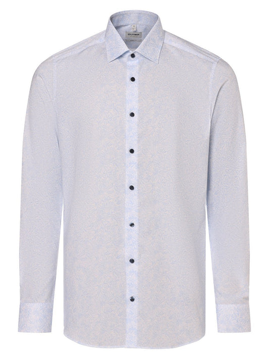 OLYMP Level Five Hemd Herren Slim Fit Baumwolle gemustert