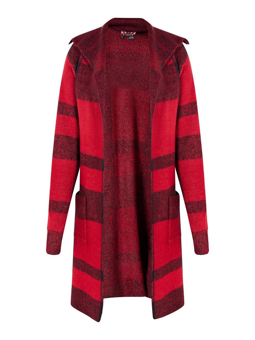 MyMo Strickjacke Damen kariert