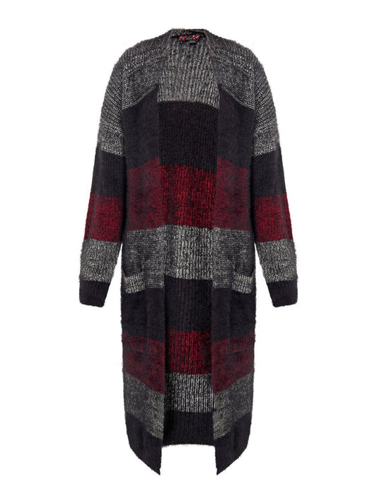 MyMo Strickjacke Damen gestreift