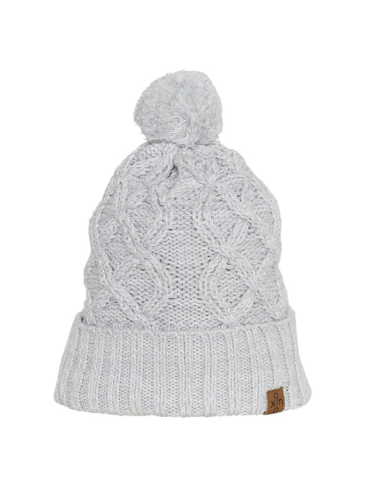 OXMO Strickmütze Damen Baumwolle meliert