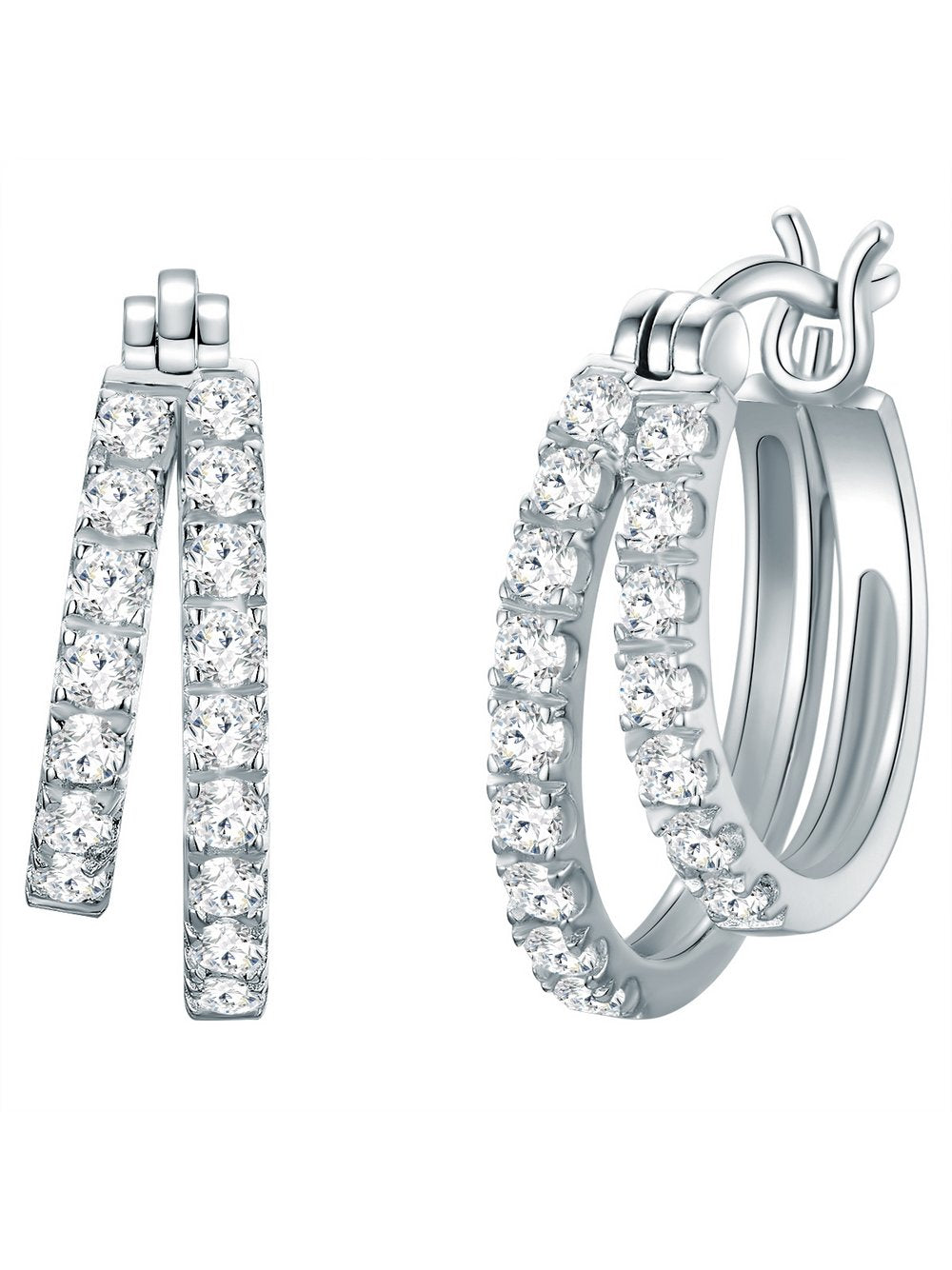 Trilani Creolen Damen Sterlingsilber