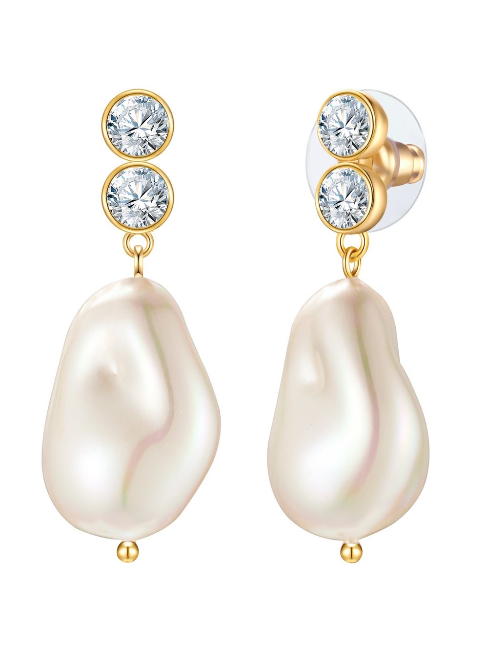 Yokoamii Ohrhänger Damen Messing