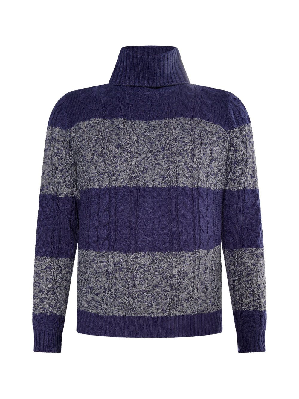 Mo Pullover mit Zopfstrick Herren gemustert