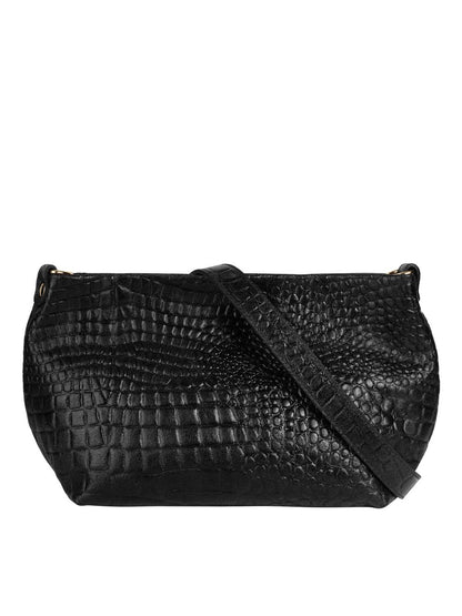 Samantha Look Umhängetasche Damen Leder gemustert