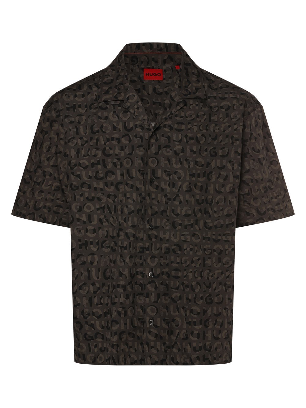 HUGO Hemd Herren Modern Fit Baumwolle gemustert