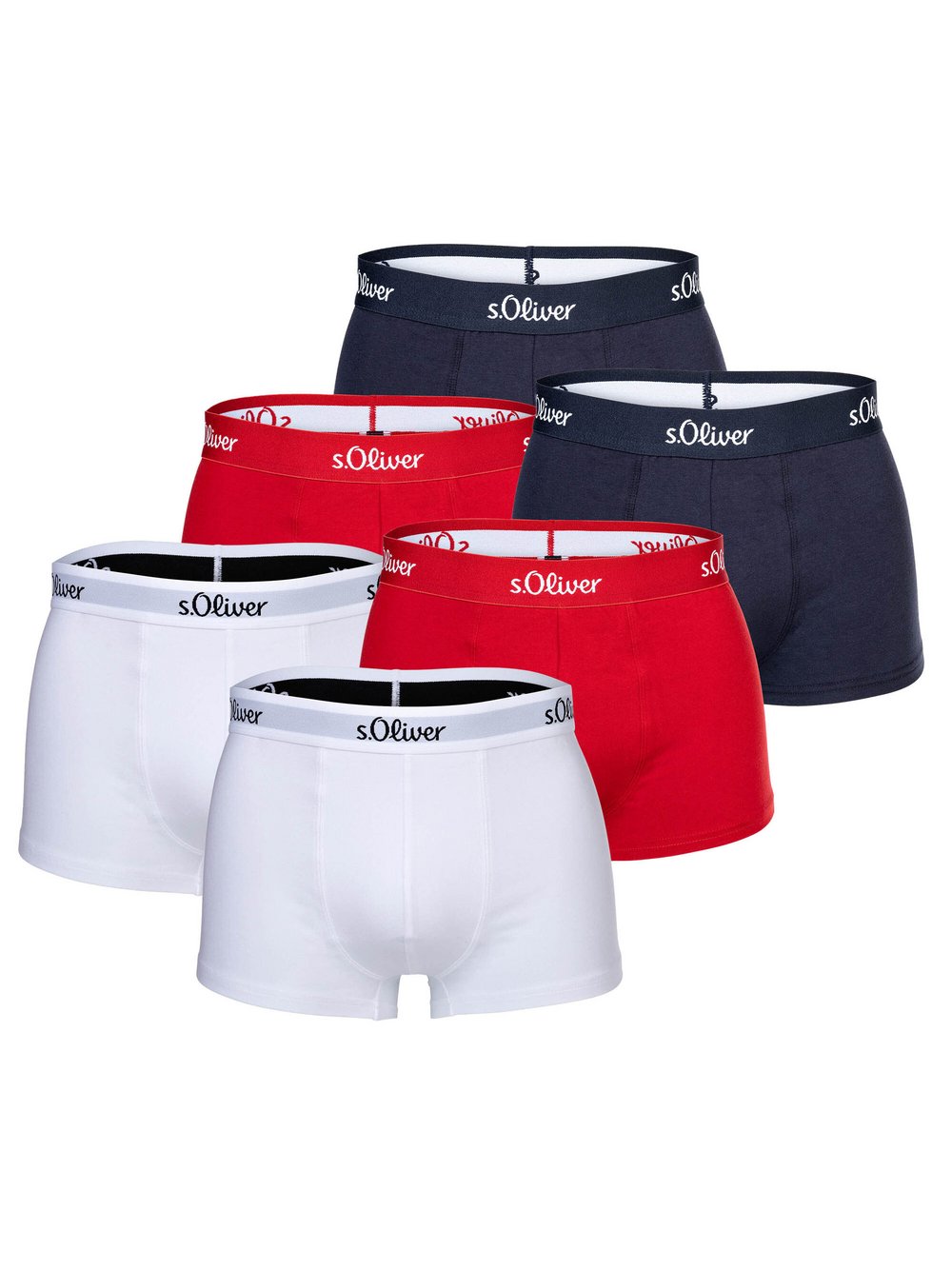 s.Oliver Boxershort 6er Pack Herren Baumwolle