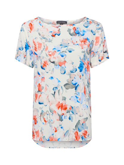 Franco Callegari Blusenshirt Damen Viskose gemustert