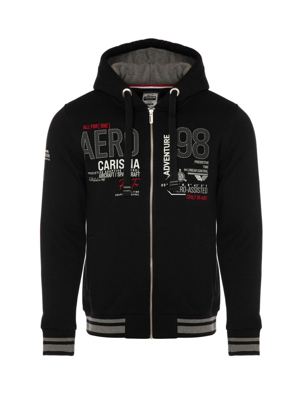 Carisma Sweatjacke Herren Baumwolle bedruckt