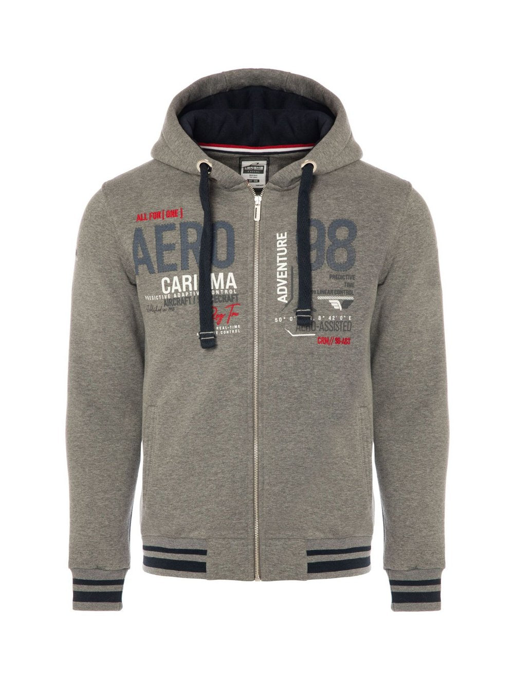 Carisma Sweatjacke Herren Baumwolle bedruckt