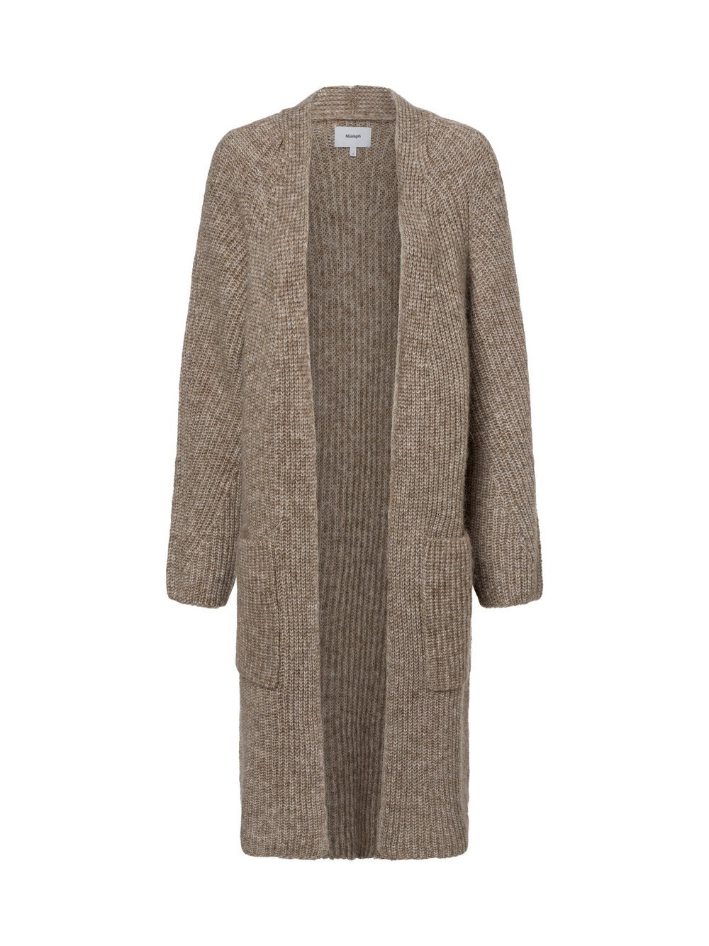 Nümph Strickjacke mit Alpaka-Anteil Damen meliert
