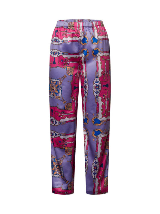 Marie Lund Pyjamahose Damen gemustert