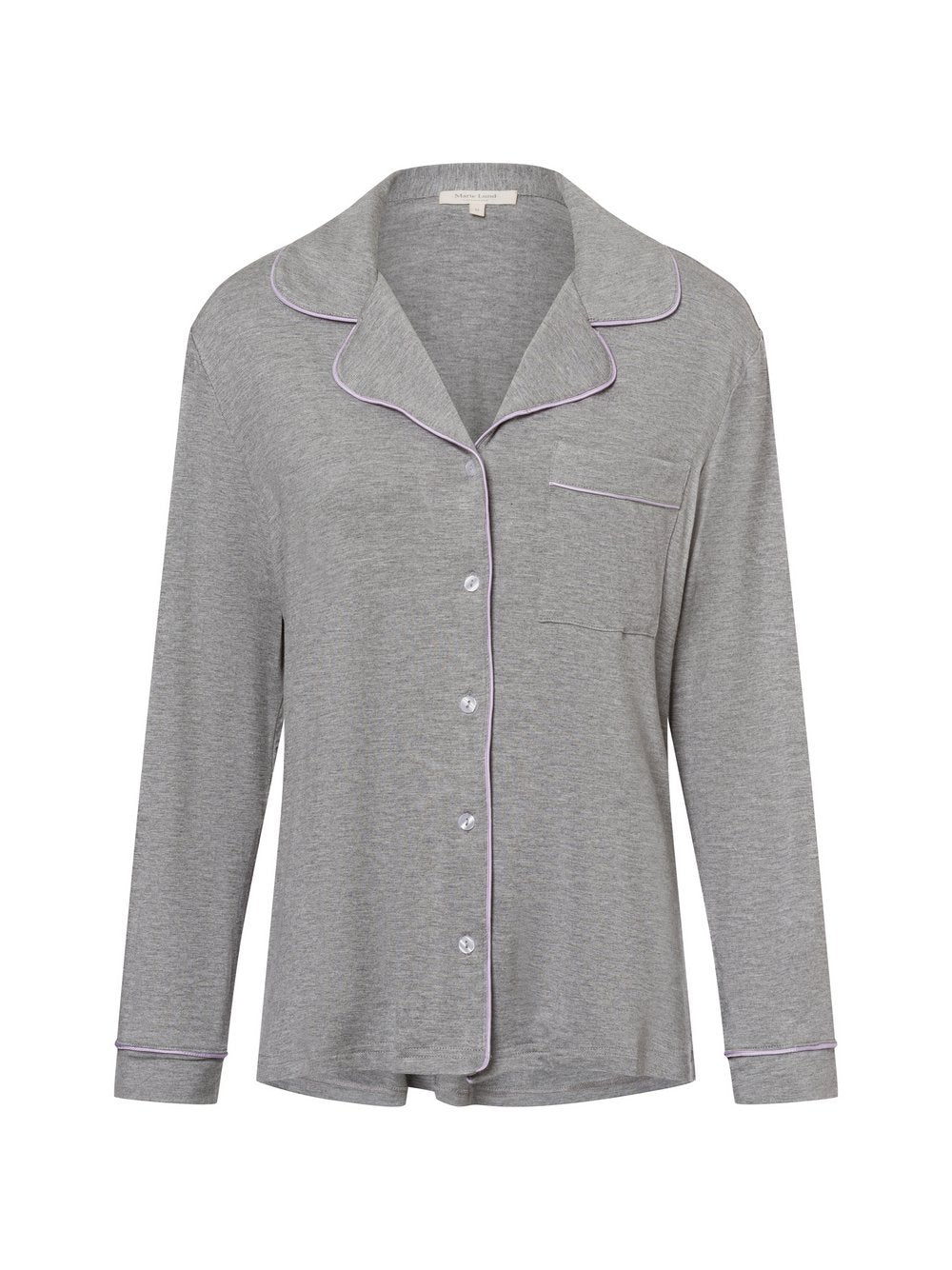 Marie Lund Pyjama-Hemd Damen Viskose meliert