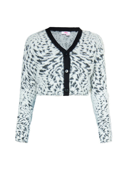 MyMo Strickjacke Damen Polyamid gemustert