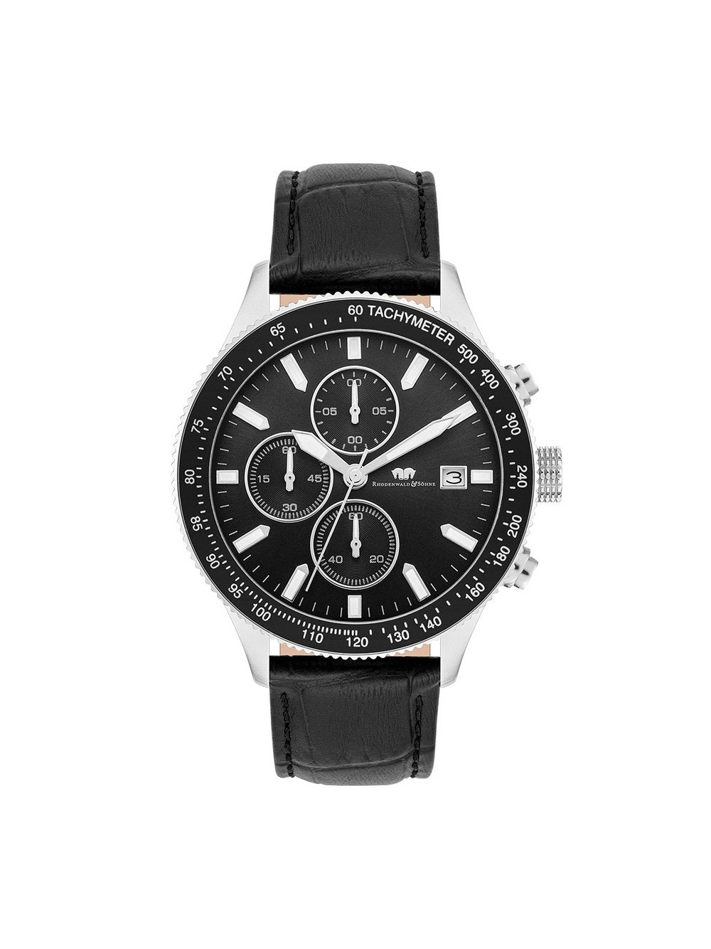 Rhodenwald & Söhne Armband-Uhr Chronograph -Karthago II Herren Edelstahl