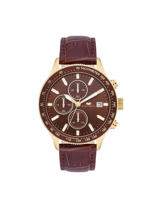 Rhodenwald & Söhne Armband-Uhr Chronograph -Karthago II Herren Edelstahl