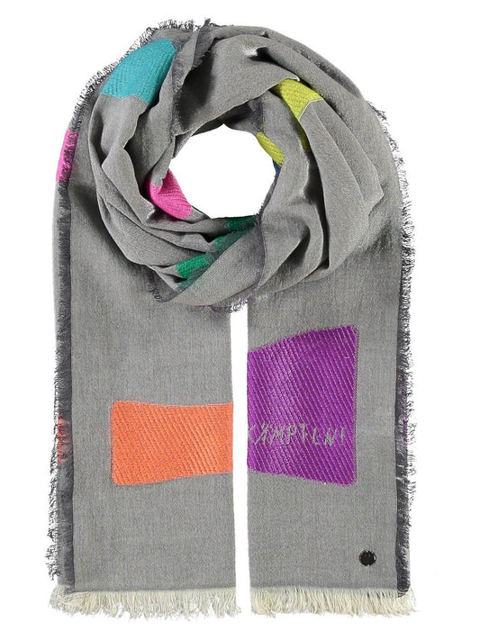 Fraas Stola Damen Baumwolle gemustert