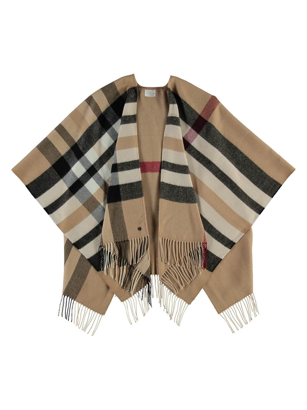 Fraas Poncho Damen kariert