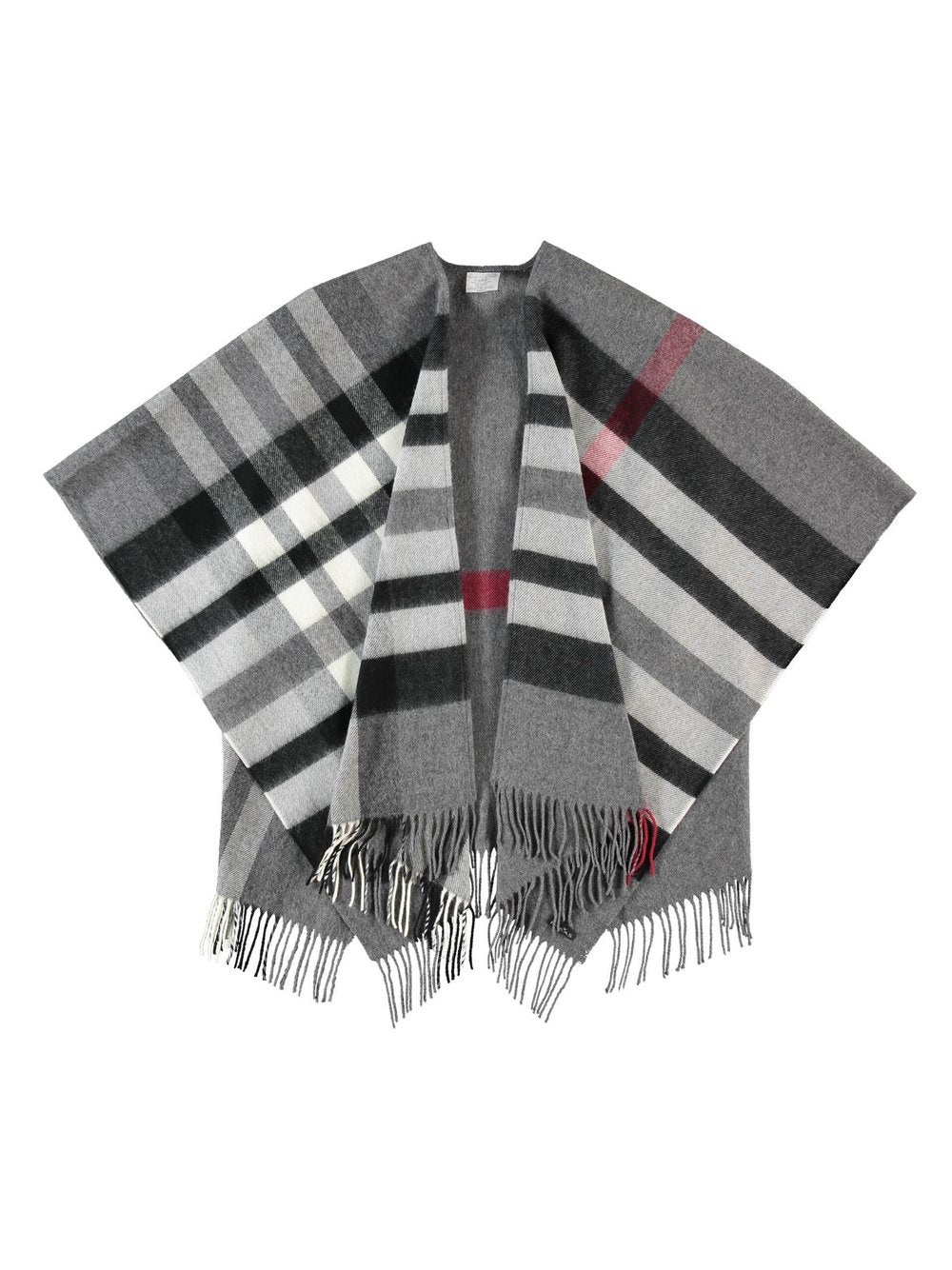 Fraas Poncho Damen kariert