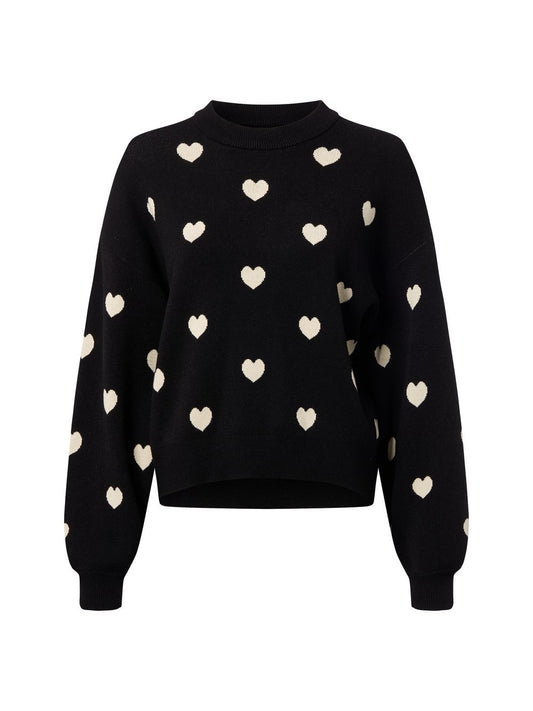 Noisy May Pullover Damen gemustert