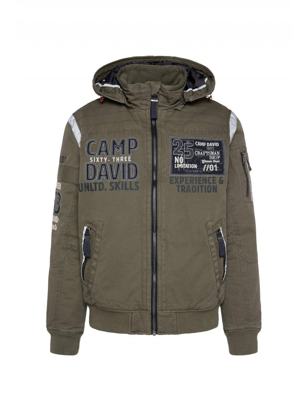 Camp David Jacke Herren Baumwolle bedruckt