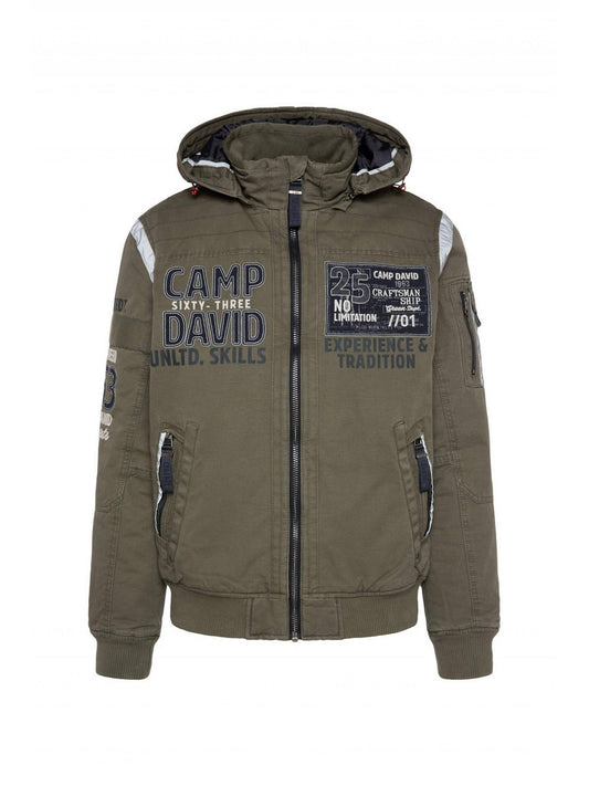 Camp David Jacke Herren Baumwolle bedruckt