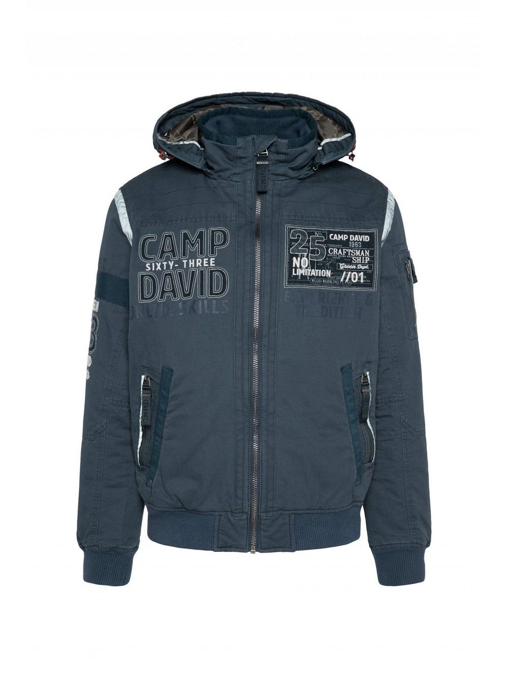 Camp David Jacke Herren Baumwolle bedruckt