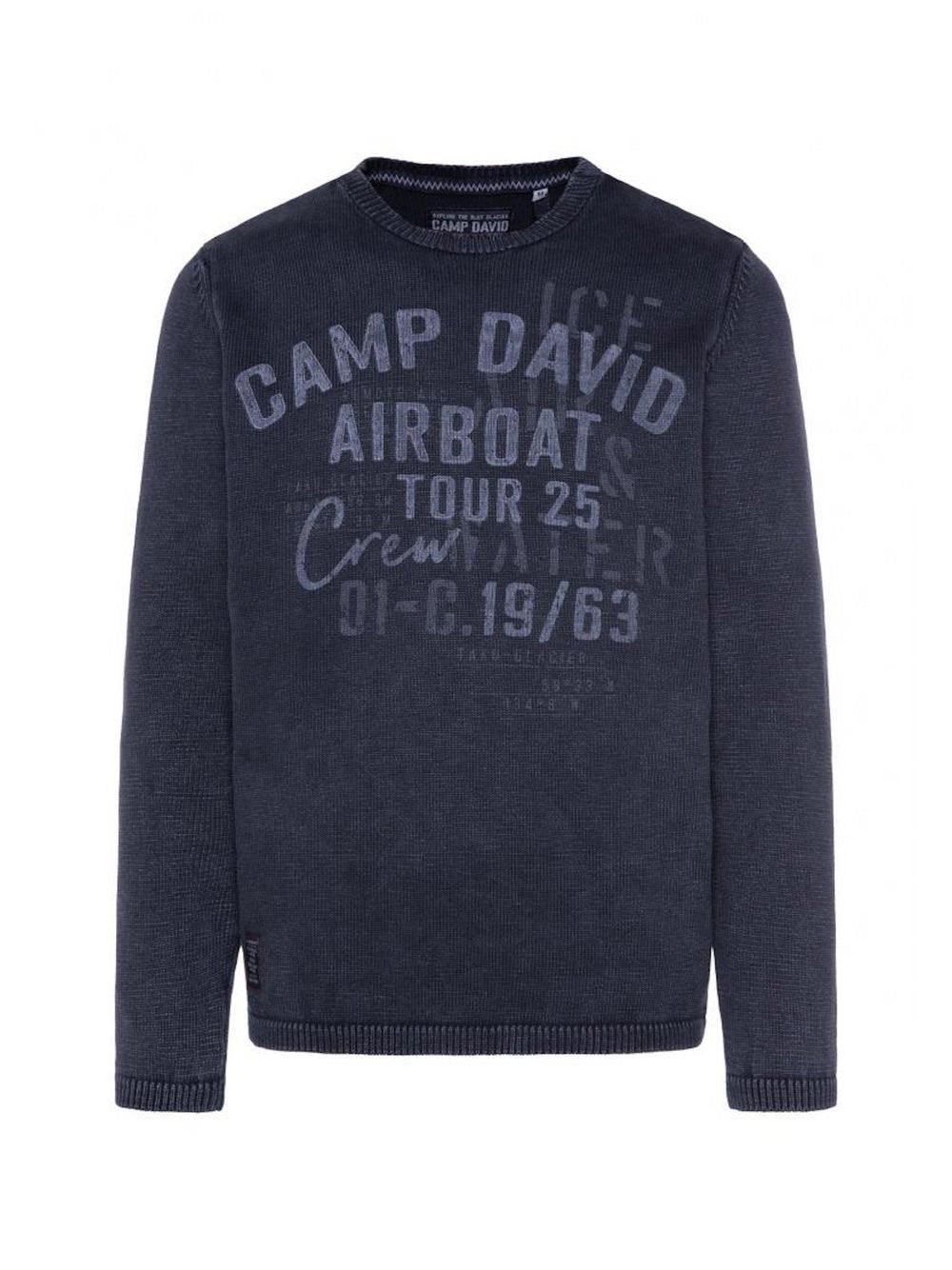 Camp David Pullover Herren Baumwolle bedruckt