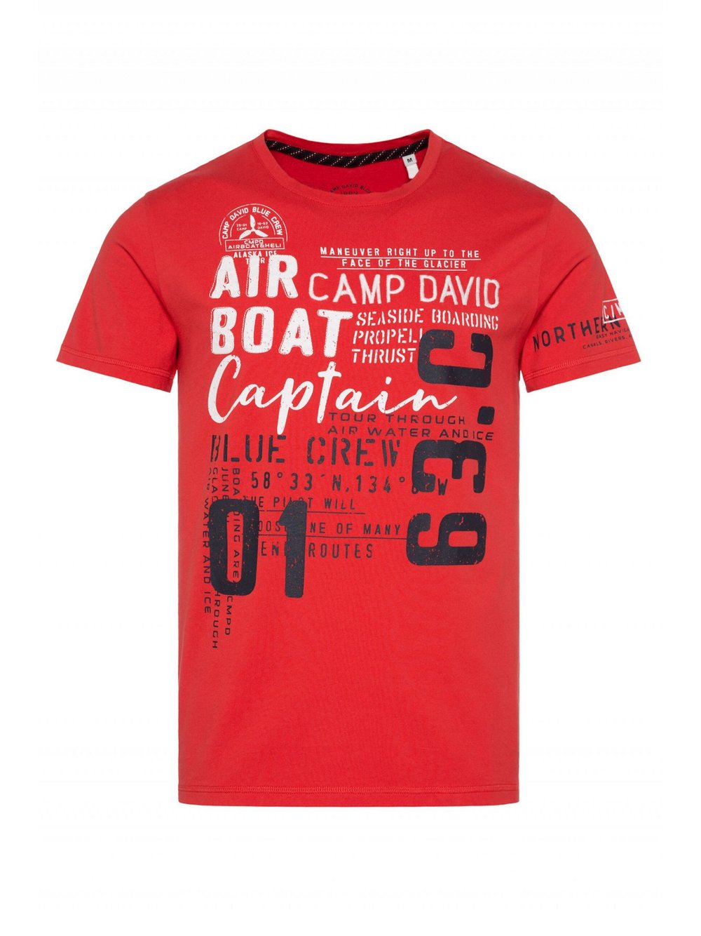 Camp David T-Shirt Herren Baumwolle bedruckt