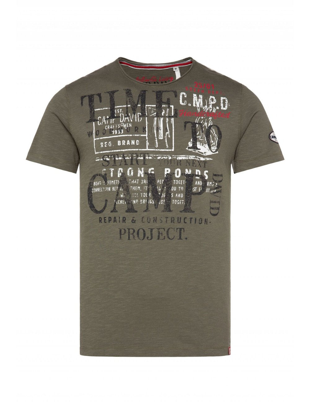 Camp David T-Shirt Herren Baumwolle bedruckt