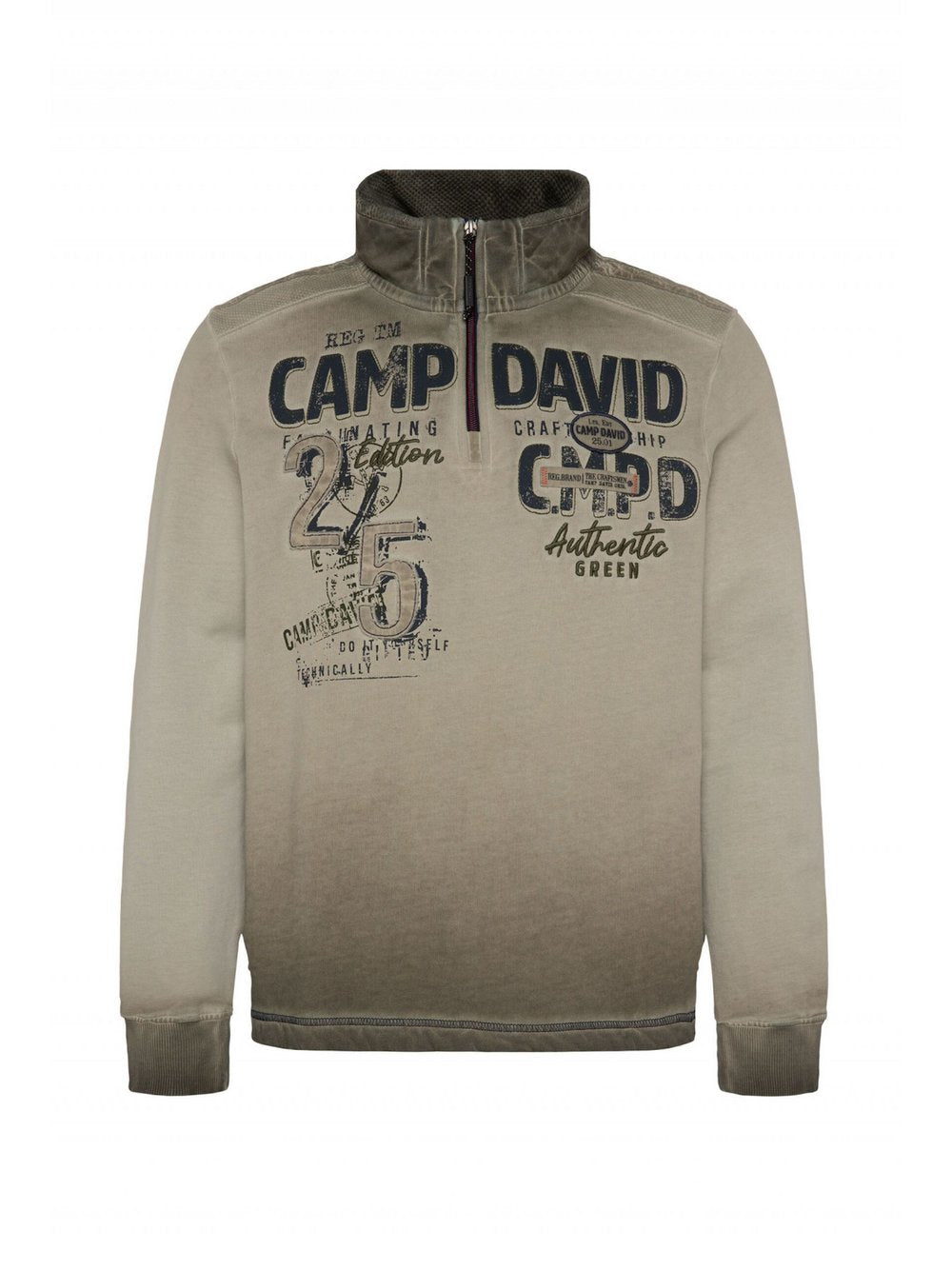 Camp David Pullover Herren Baumwolle bedruckt