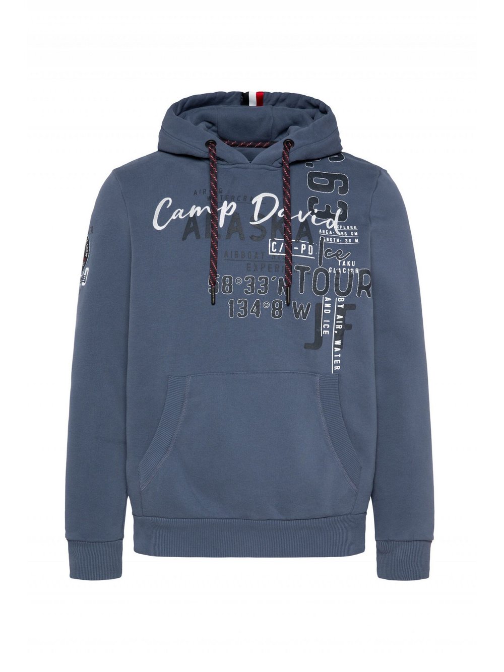 Camp David Kapuzenpullover Herren Baumwolle bedruckt