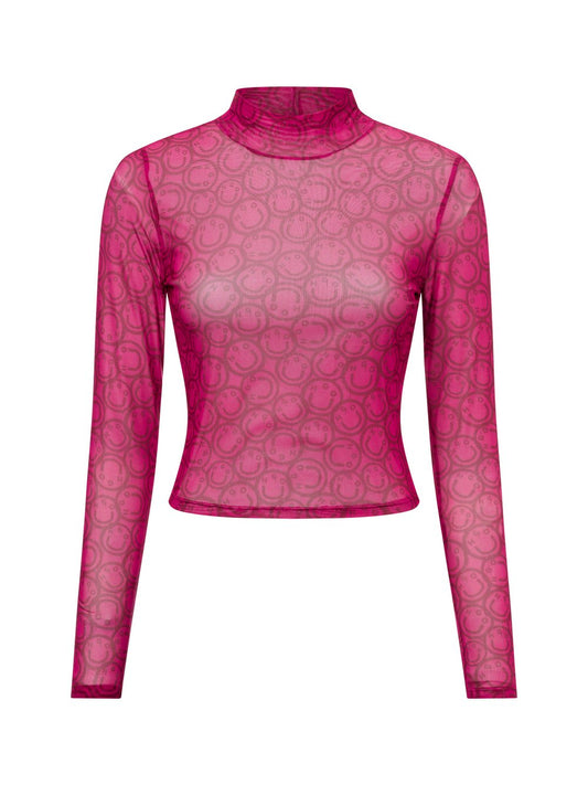 HUGO Langarmshirt Damen gemustert