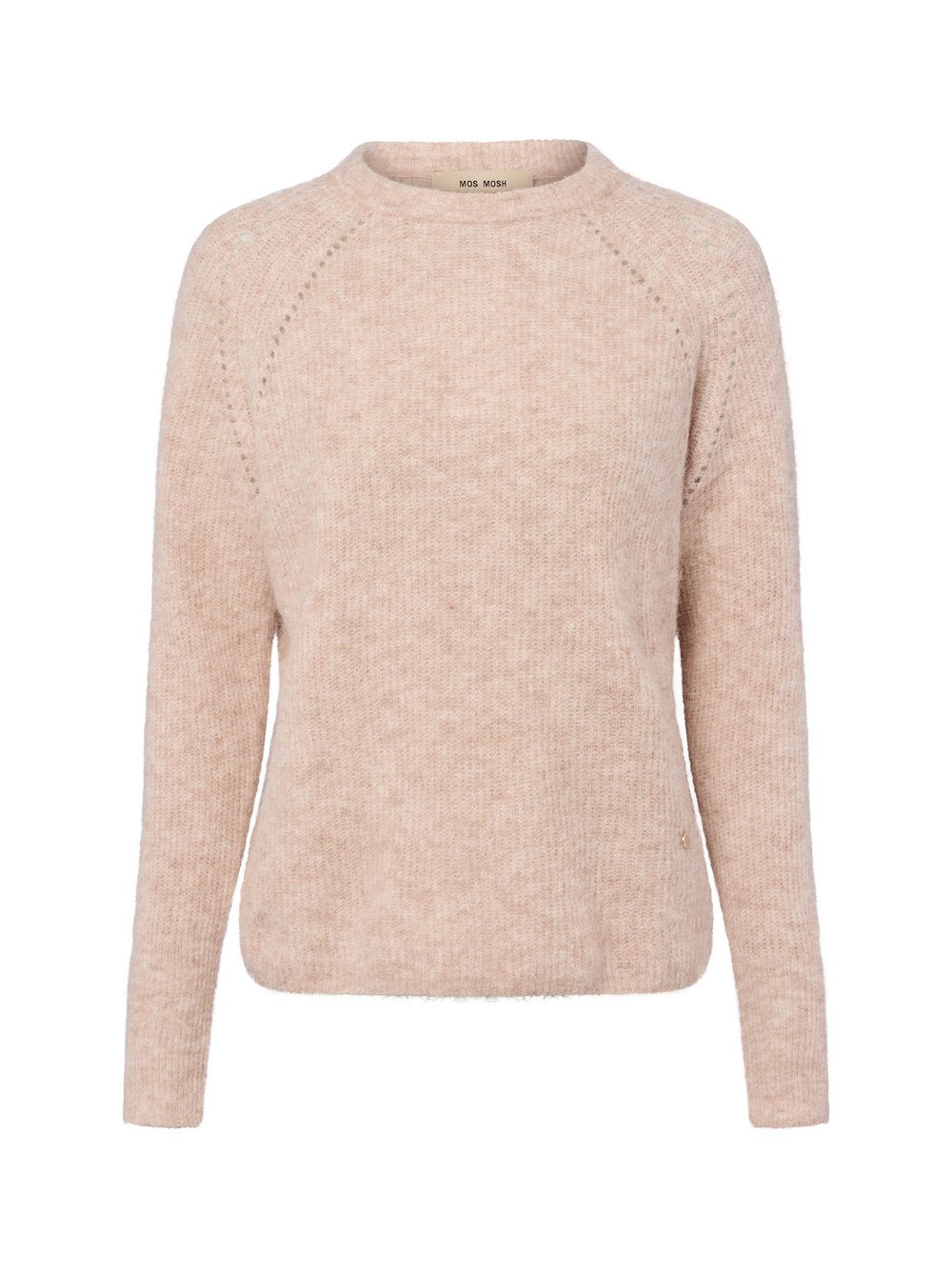 MOS MOSH Strickpullover mit Alpaka-Anteil Damen Feinstrick meliert