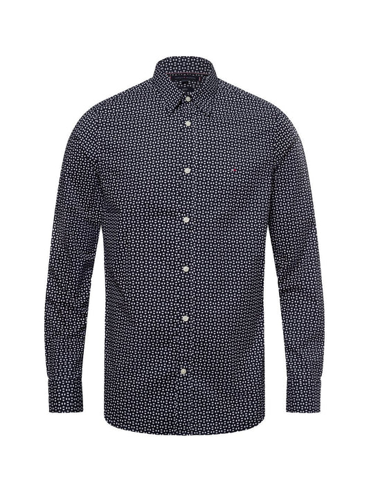 Tommy Hilfiger Freizeithemd Herren Slim Fit Baumwolle gemustert