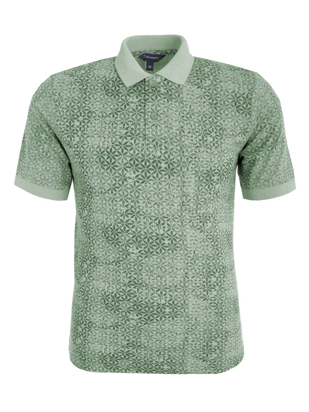 Navigazione Poloshirt Herren Baumwolle bedruckt