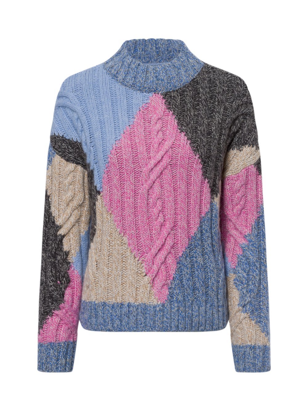 Marc O'Polo Denim Strickpullover mit Alpaka-Anteil Damen Wolle gemustert