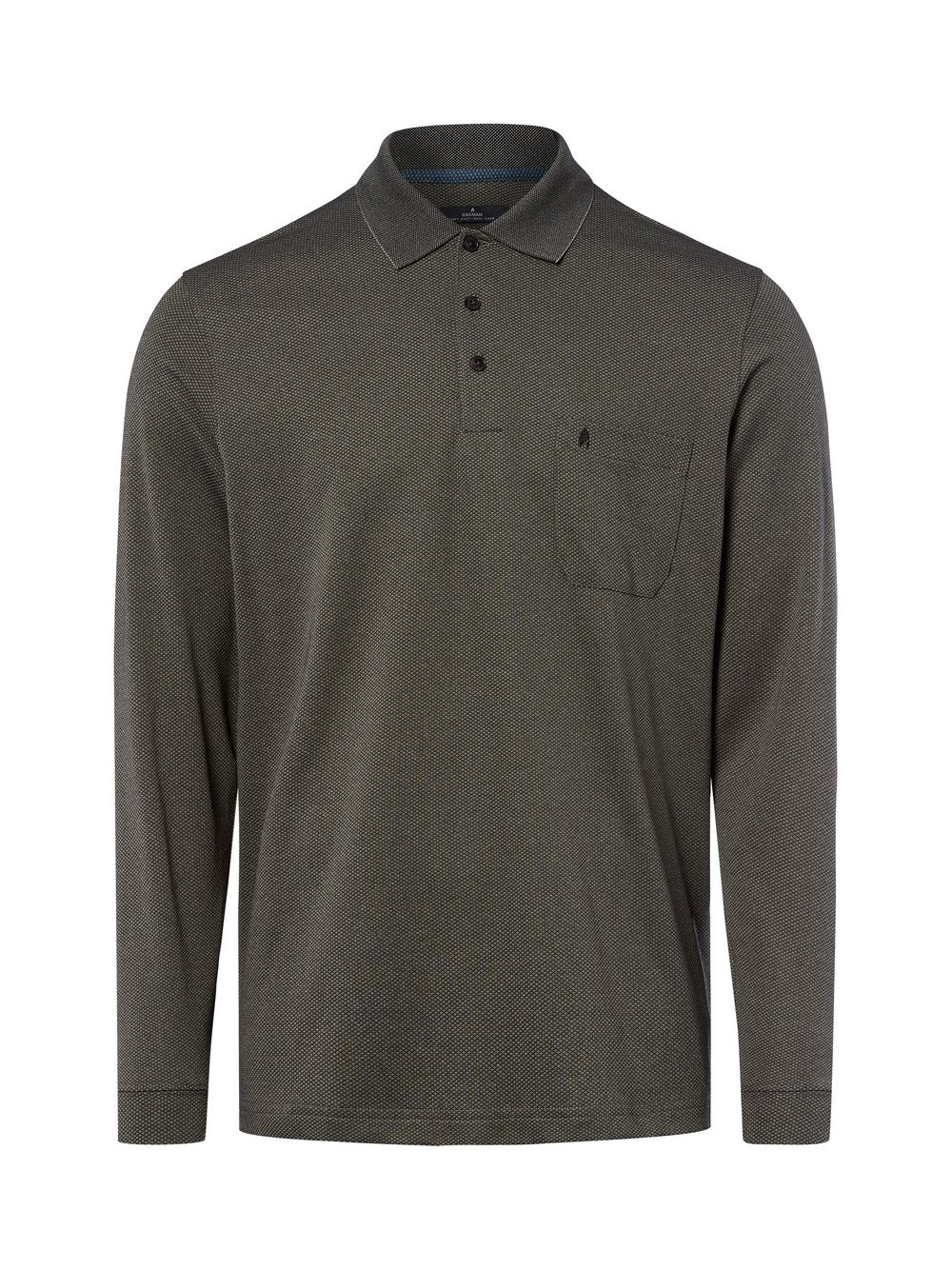 Ragman Poloshirt Herren Baumwolle gemustert