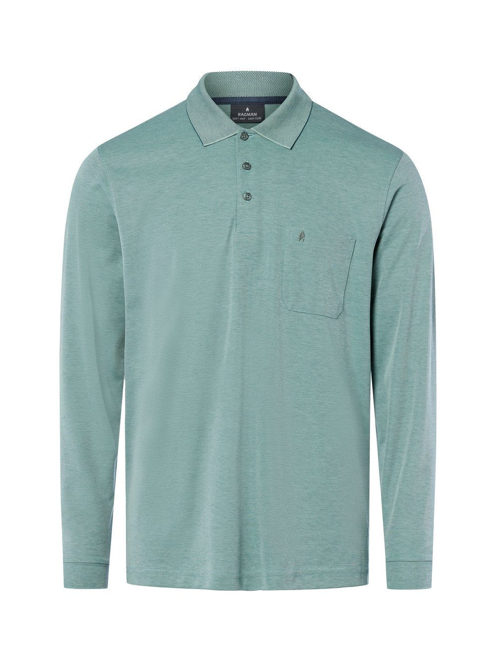 Ragman Langarm-Poloshirt Herren Jersey