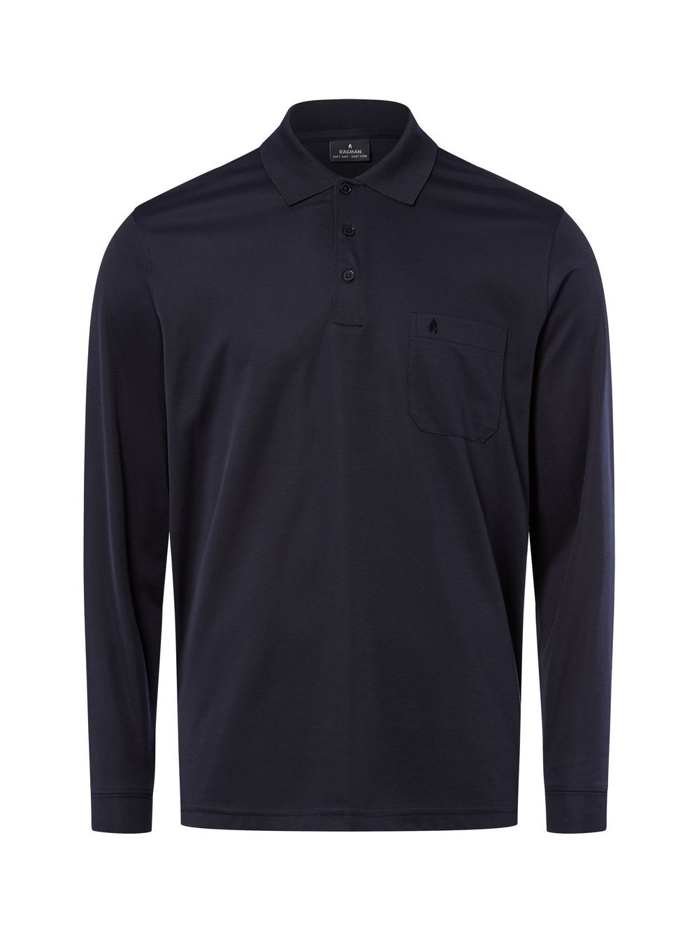 Ragman Langarm-Poloshirt Herren Jersey